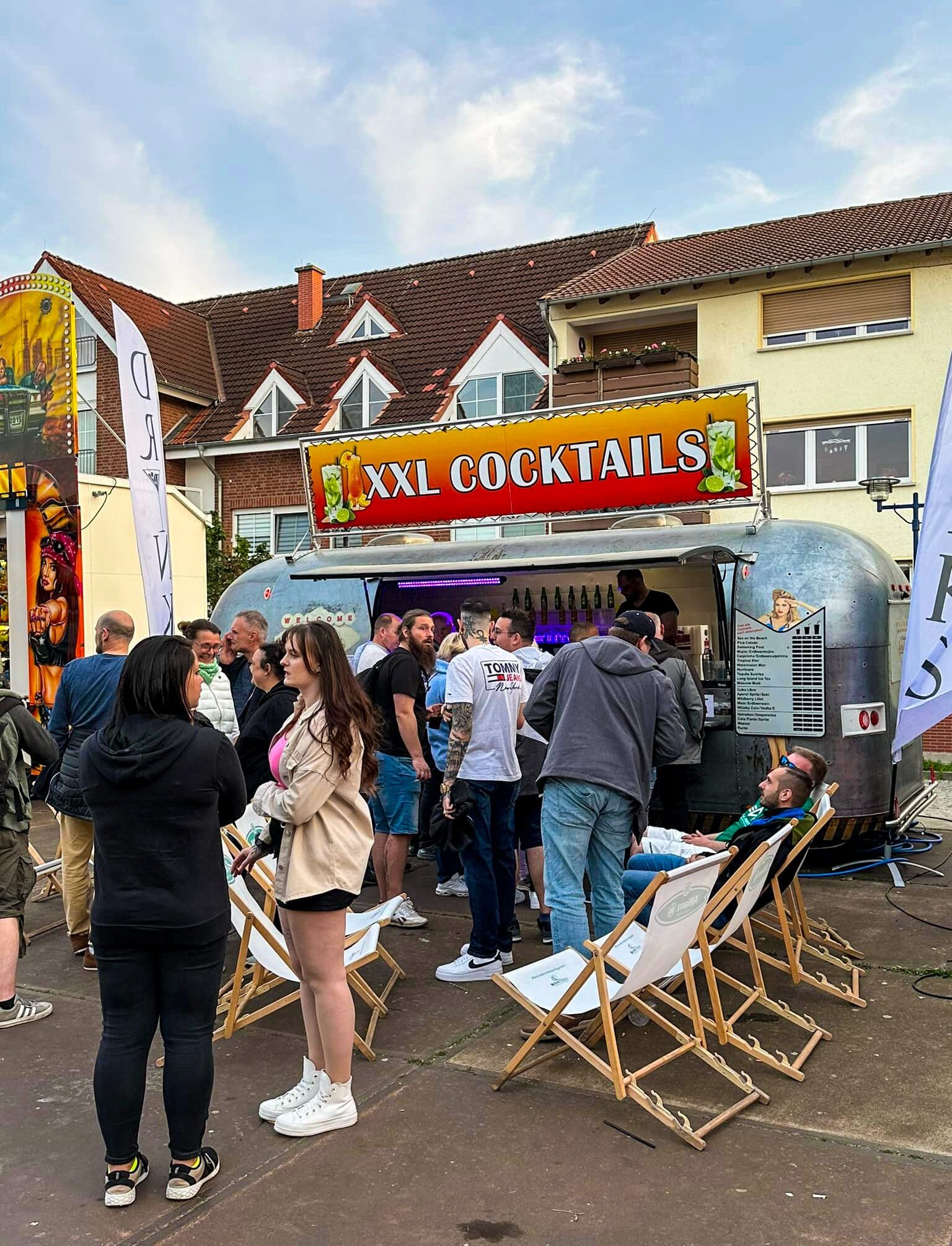 Unser schicker Cocktail Airstream auf einem Event